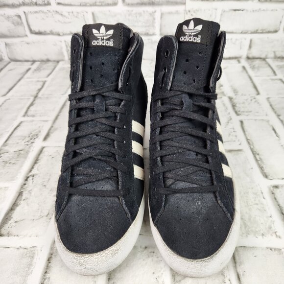 Adidas Basket Profi Hi Women's Sz 9 Black Hidden Wedge Heel Sneaker Shoe G95650 - Picture 9 of 10